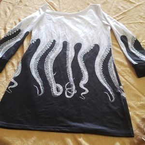 Octopus long sleeve dress shirt xl